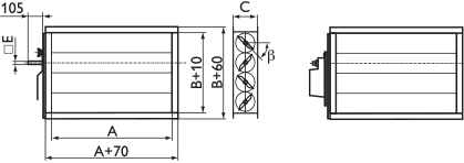 Воздушный клапан АВК 500x300 К8