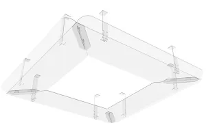 Экран для потолочного кондиционера STUFF 600 650 мм Экран для потолочного кондиционера STUFF 600 650 мм