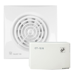 Вентилятор вытяжной KIT SILENT 100 CZ Design 3 C 12V (IP57)