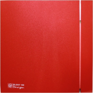 Вентилятор вытяжной Silent 100 CRZ Red Design 4С (с таймером) Вентилятор вытяжной Silent 100 CRZ Red Design 4С (с таймером)