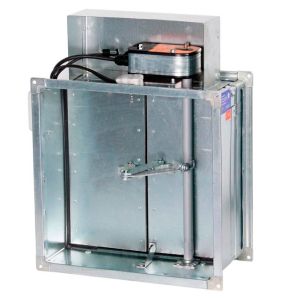 Противопожарный клапан КЛОП-3 120 НЗ ЛК с приводом MBE 24/220