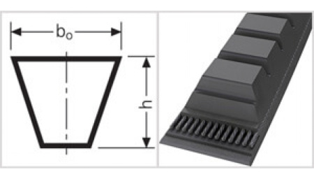 Клиновой ремень ZX 39,5 ZX 1026